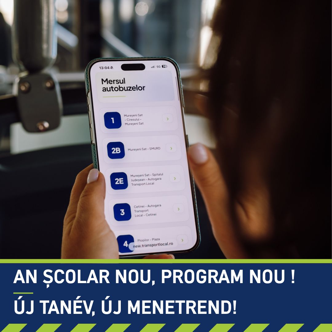 Új tanév, új menetrend!