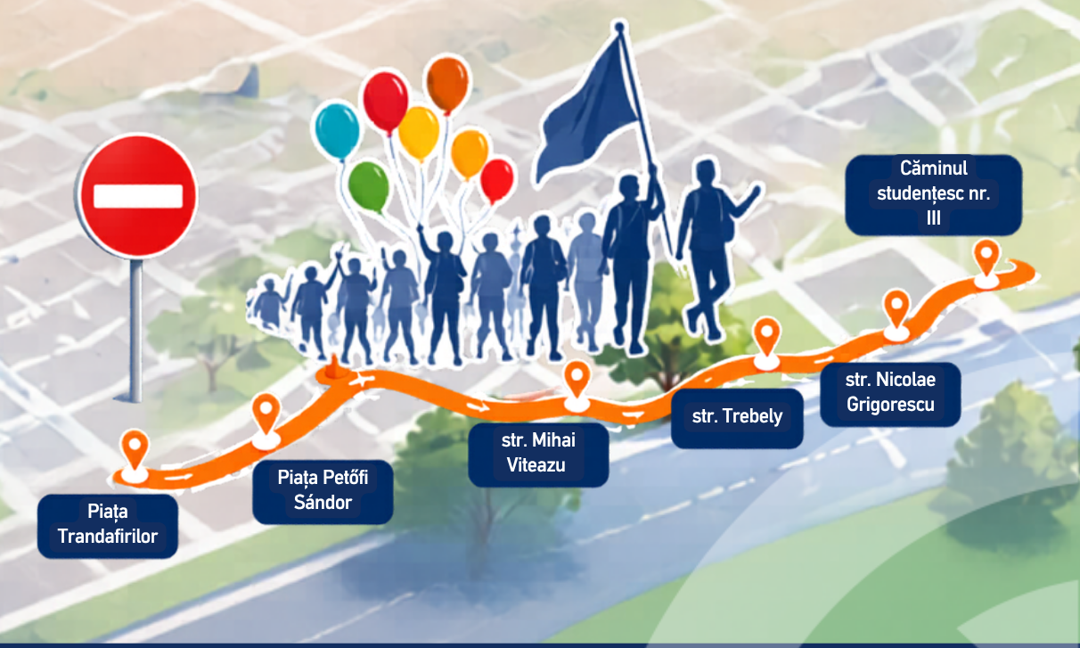 Restricții de trafic în zona centrală și Cornișa – 27 mai 2026